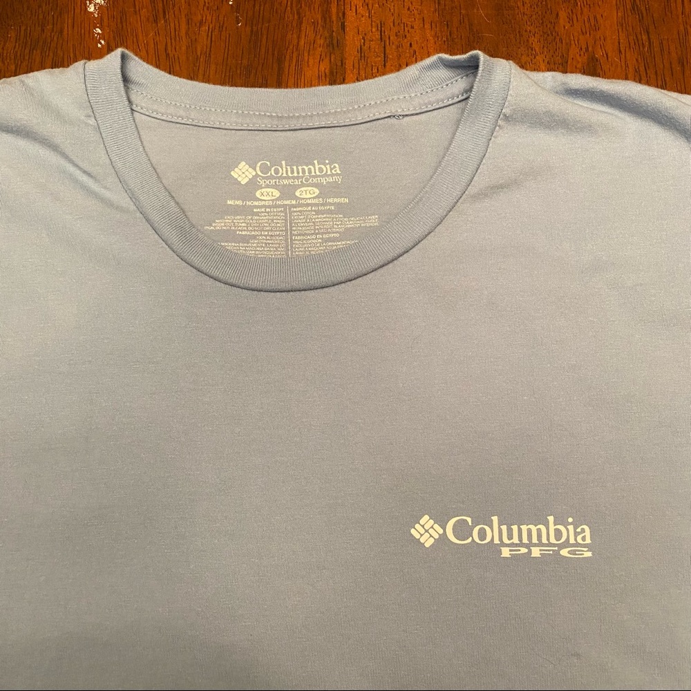 Columbia PFG Light Blue Georgia Fishing T-Shirt